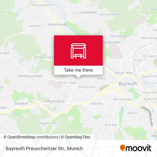 Карта Bayreuth Preuschwitzer Str.