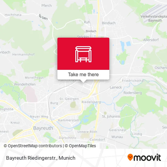 Карта Bayreuth Riedingerstr.