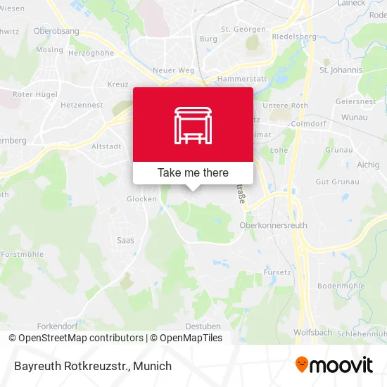 Карта Bayreuth Rotkreuzstr.