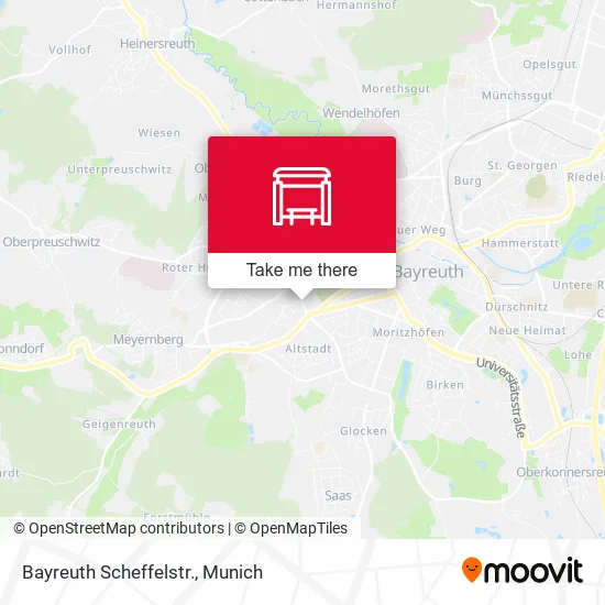 Карта Bayreuth Scheffelstr.