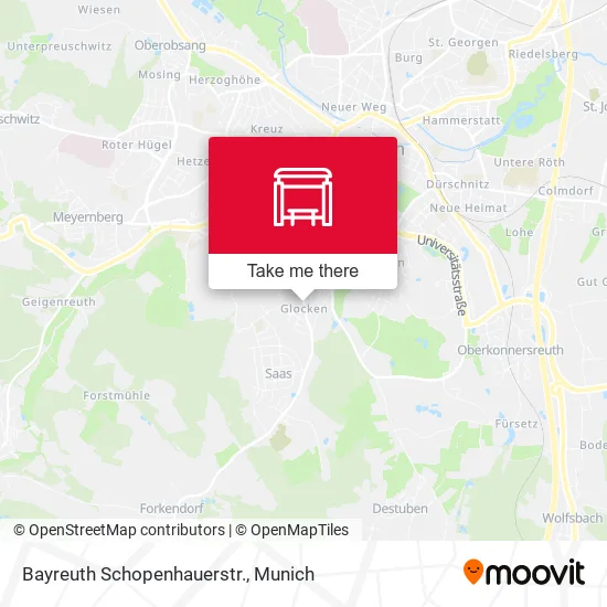 Карта Bayreuth Schopenhauerstr.