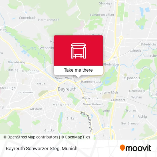 Bayreuth Schwarzer Steg map