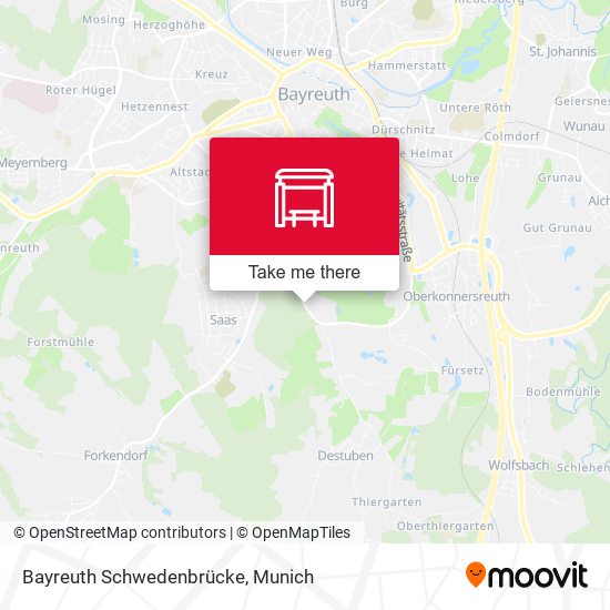 Bayreuth Schwedenbrücke map