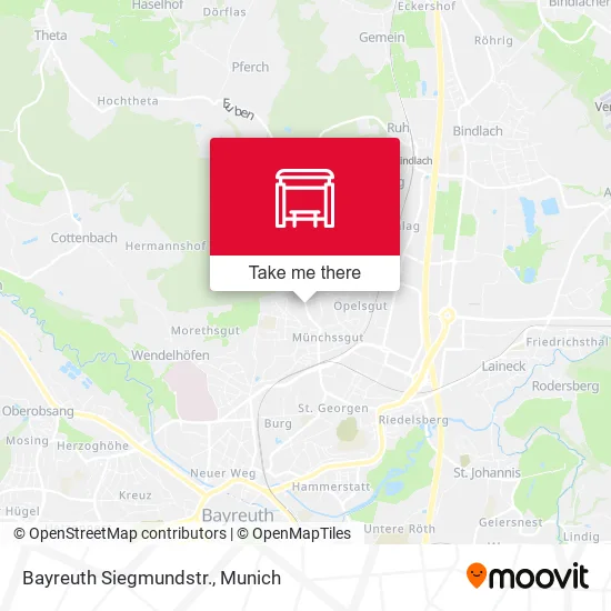Карта Bayreuth Siegmundstr.