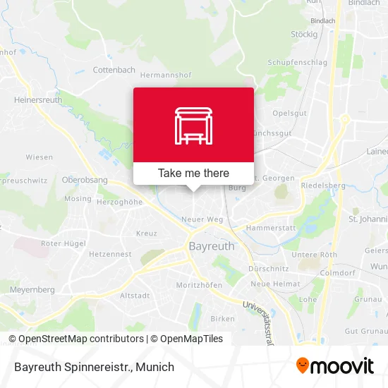 Bayreuth Spinnereistr. map