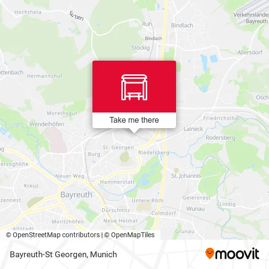 Карта Bayreuth-St Georgen