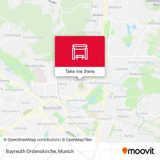 Карта Bayreuth Ordenskirche