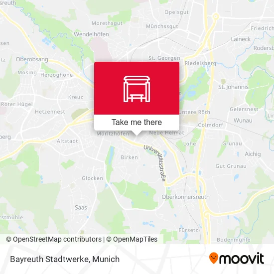 Карта Bayreuth Stadtwerke