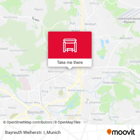 Карта Bayreuth Weiherstr. I
