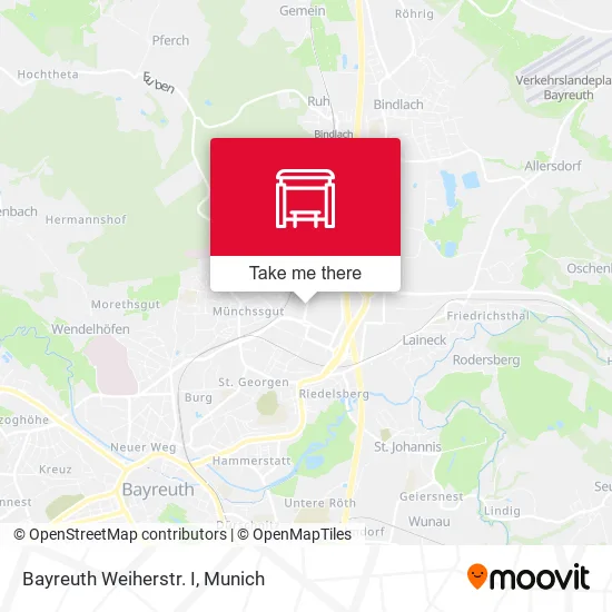 Карта Bayreuth Weiherstr. I