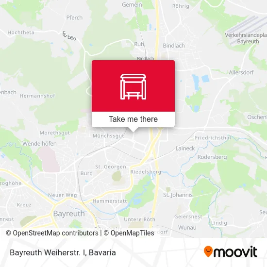 Карта Bayreuth Weiherstr. I