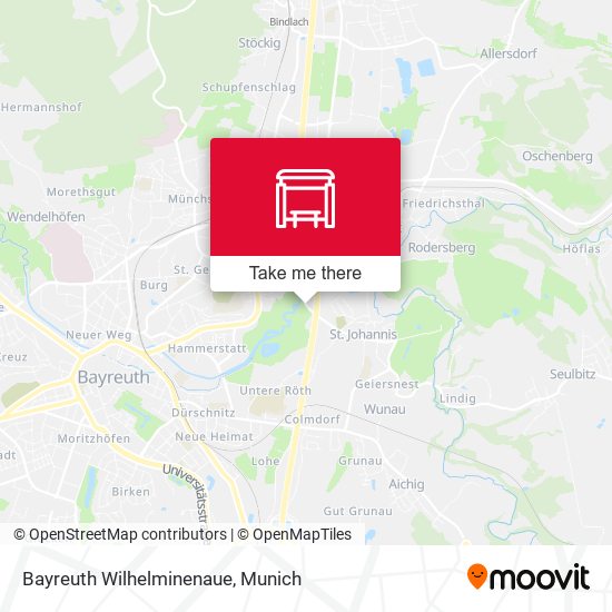 Карта Bayreuth Wilhelminenaue