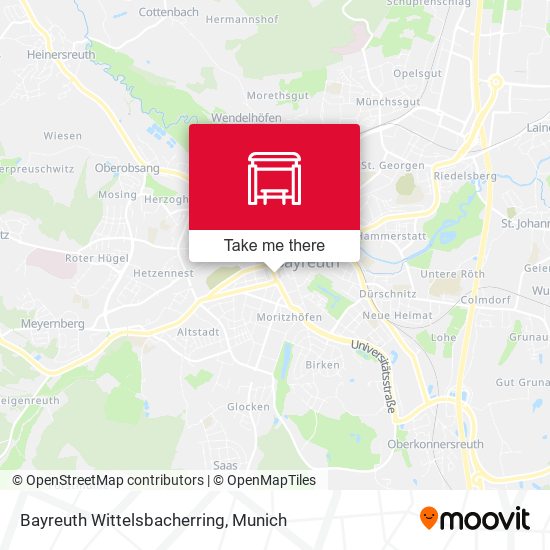 Bayreuth Wittelsbacherring map