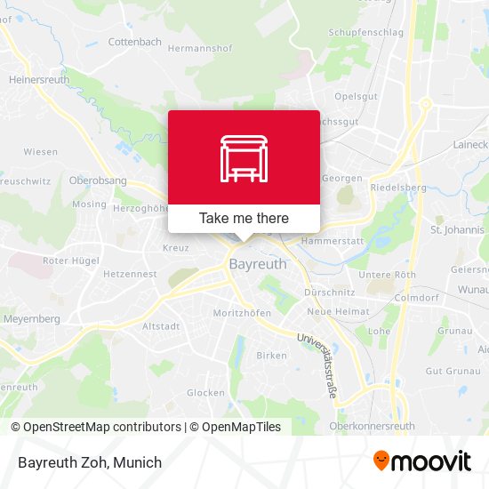 Карта Bayreuth Zoh