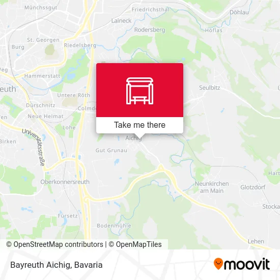 Карта Bayreuth Aichig