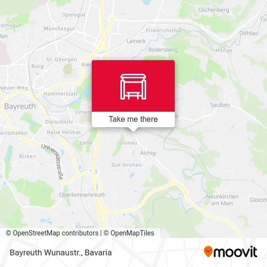 Карта Bayreuth Wunaustr.