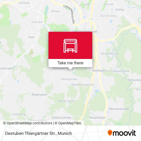 Карта Destuben Thiergärtner Str.