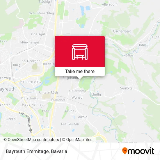 Карта Bayreuth Eremitage