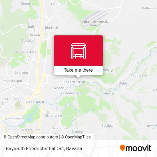 Карта Bayreuth Friedrichsthal Ost