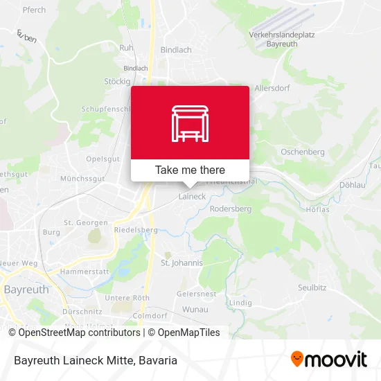 Карта Bayreuth Laineck Mitte