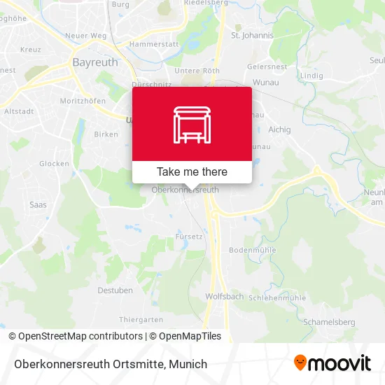 Карта Oberkonnersreuth Ortsmitte