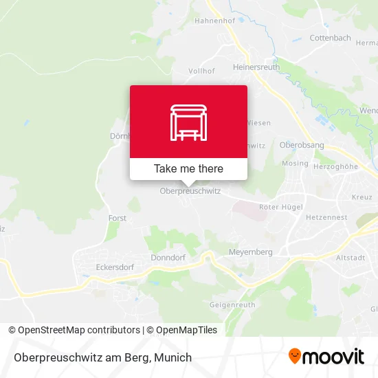 Карта Oberpreuschwitz am Berg