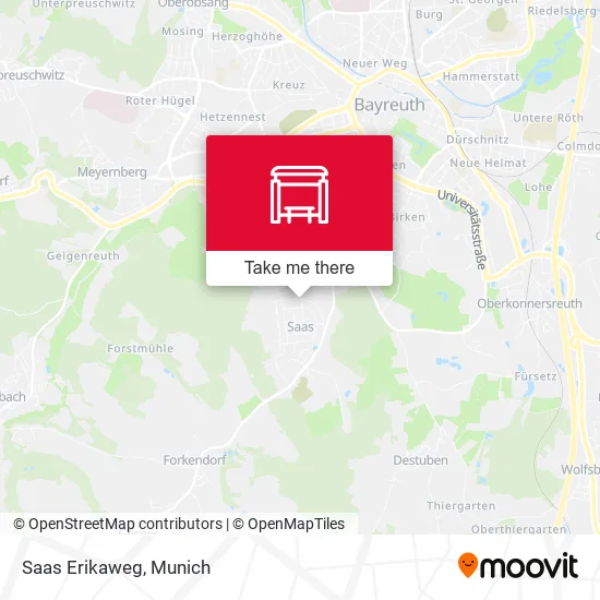 Карта Saas Erikaweg