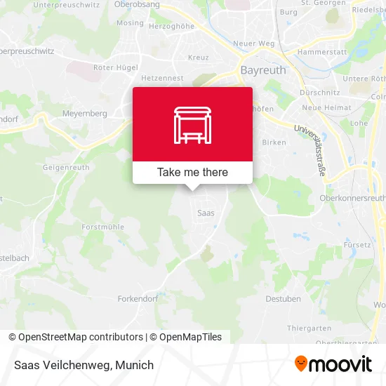 Карта Saas Veilchenweg
