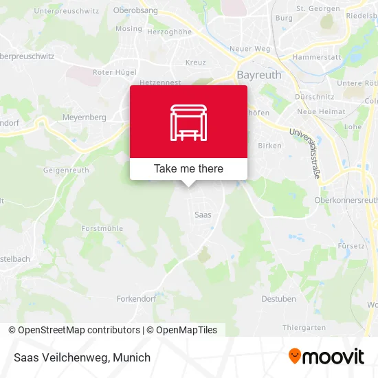 Карта Saas Veilchenweg
