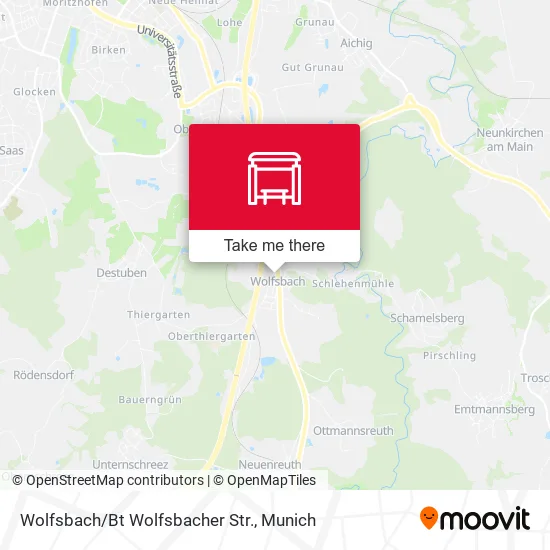 Карта Wolfsbach/Bt Wolfsbacher Str.