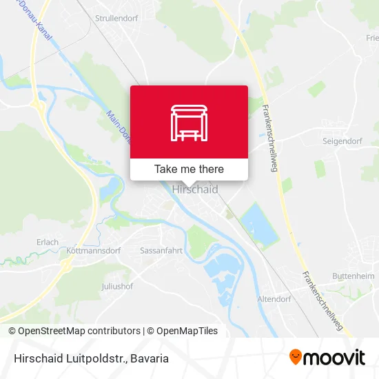 Карта Hirschaid Luitpoldstr.