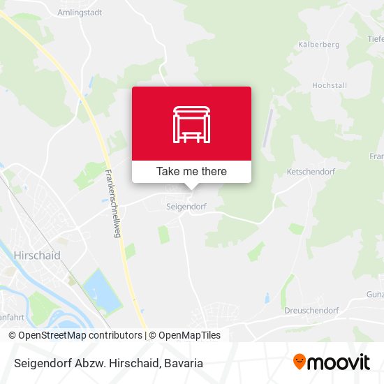 Seigendorf Abzw. Hirschaid map