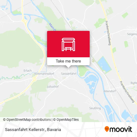 Карта Sassanfahrt Kellerstr.