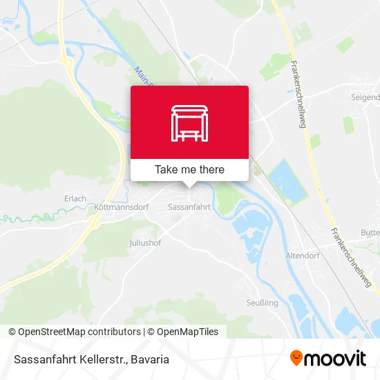 Карта Sassanfahrt Kellerstr.
