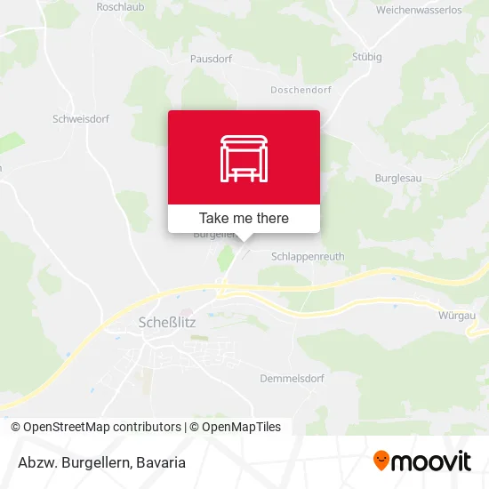 Карта Abzw. Burgellern