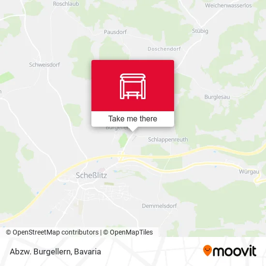 Карта Abzw. Burgellern