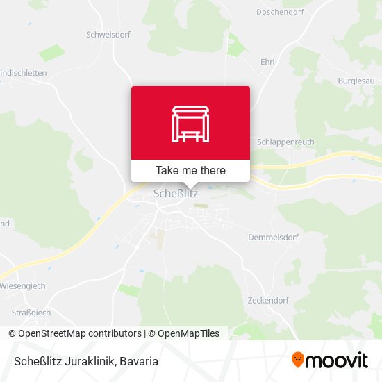 Scheßlitz Juraklinik map