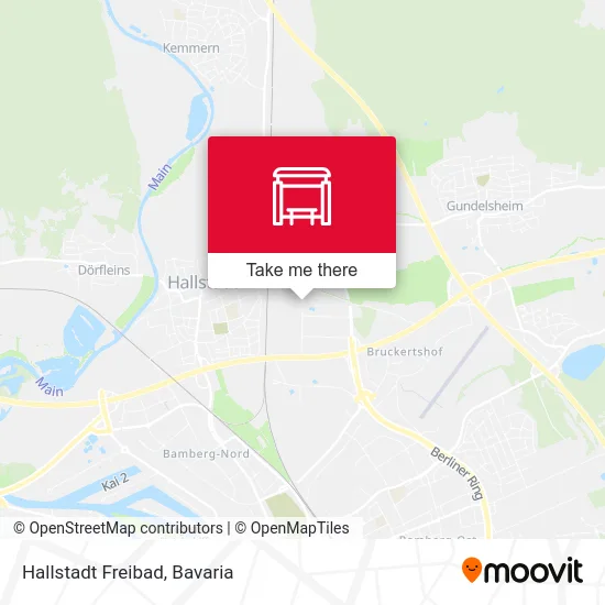 Карта Hallstadt Freibad