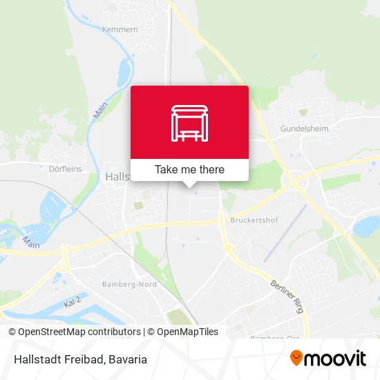 Карта Hallstadt Freibad