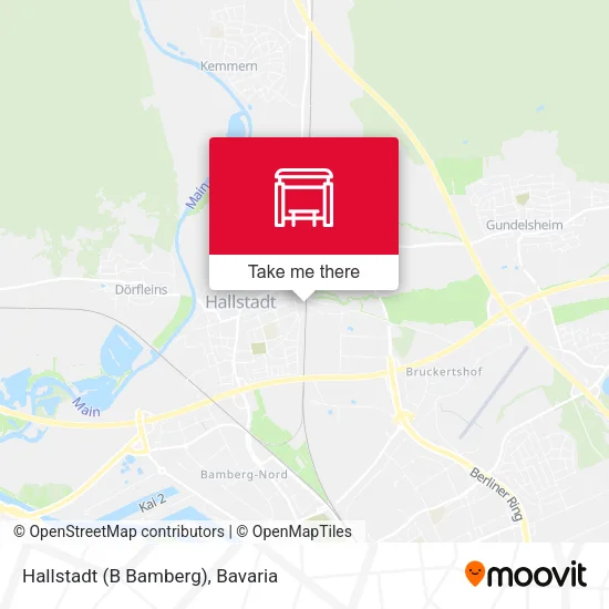 Карта Hallstadt (B Bamberg)