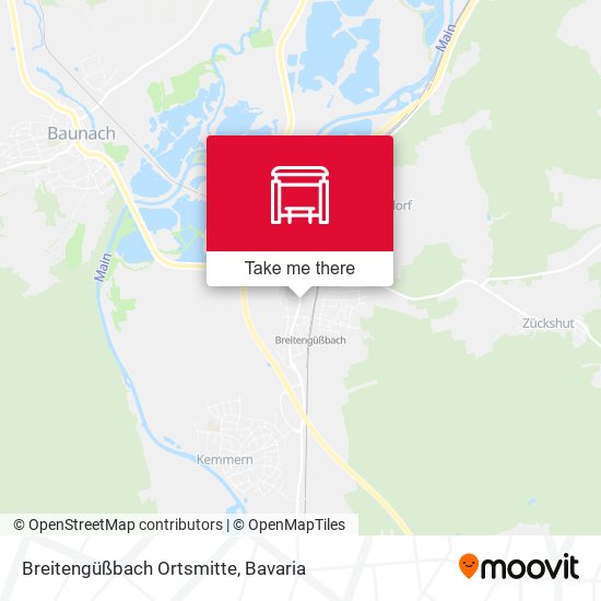 Карта Breitengüßbach Ortsmitte