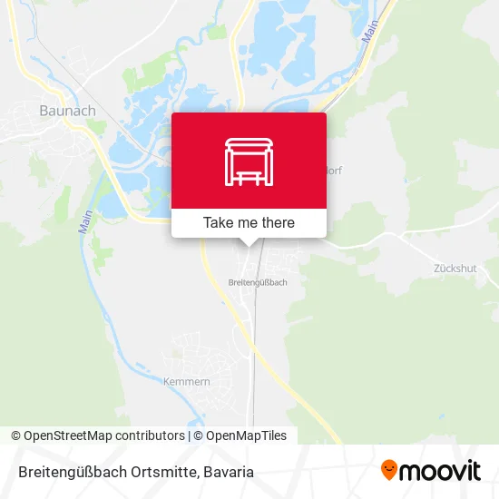 Карта Breitengüßbach Ortsmitte