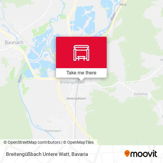 Карта Breitengüßbach Untere Watt