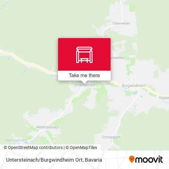 Карта Untersteinach/Burgwindheim Ort