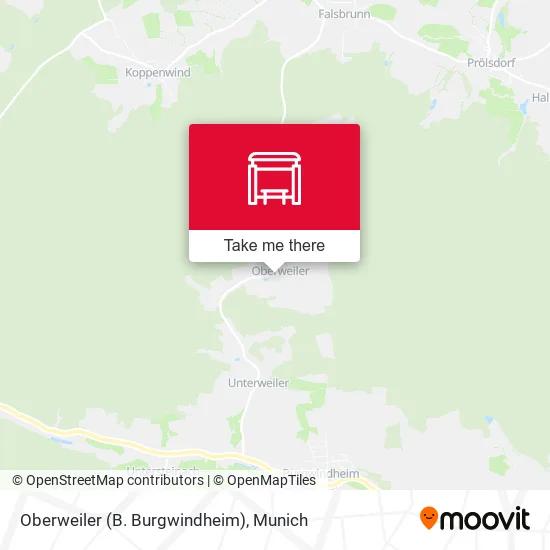 Карта Oberweiler (B. Burgwindheim)