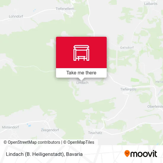 Карта Lindach (B. Heiligenstadt)