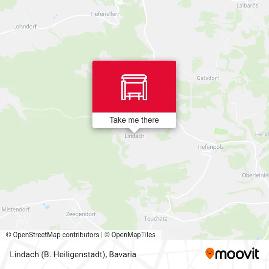 Карта Lindach (B. Heiligenstadt)