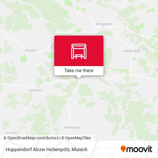 Huppendorf Abzw Hohenpölz map