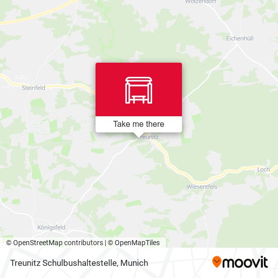 Treunitz Schulbushaltestelle map