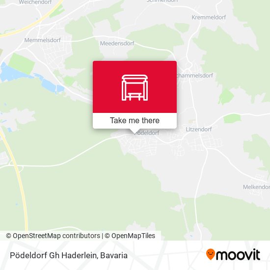 Pödeldorf Gh Haderlein map